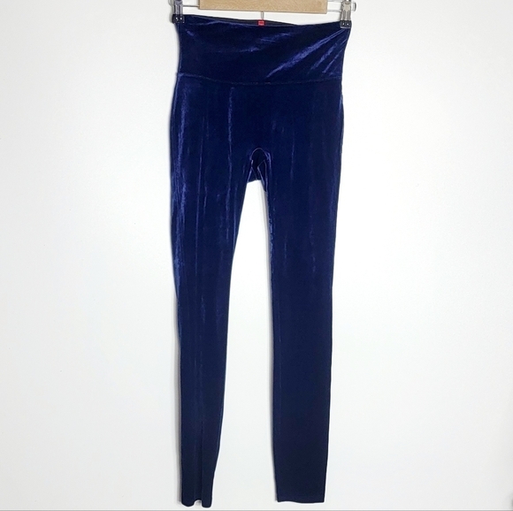 SPANX Blue Velvet Women's Leggings - Picture 4 of 8